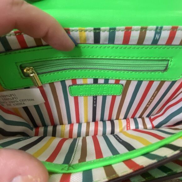 Steven By Steve Madden Neon Green Crossbody Bag - Picture 13 of 13